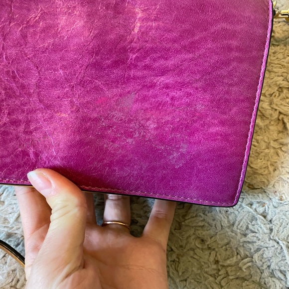 Authentic DVF Disco Soiree Leather Color Block Crossbody Mini Bag Purse - Picture 10 of 10